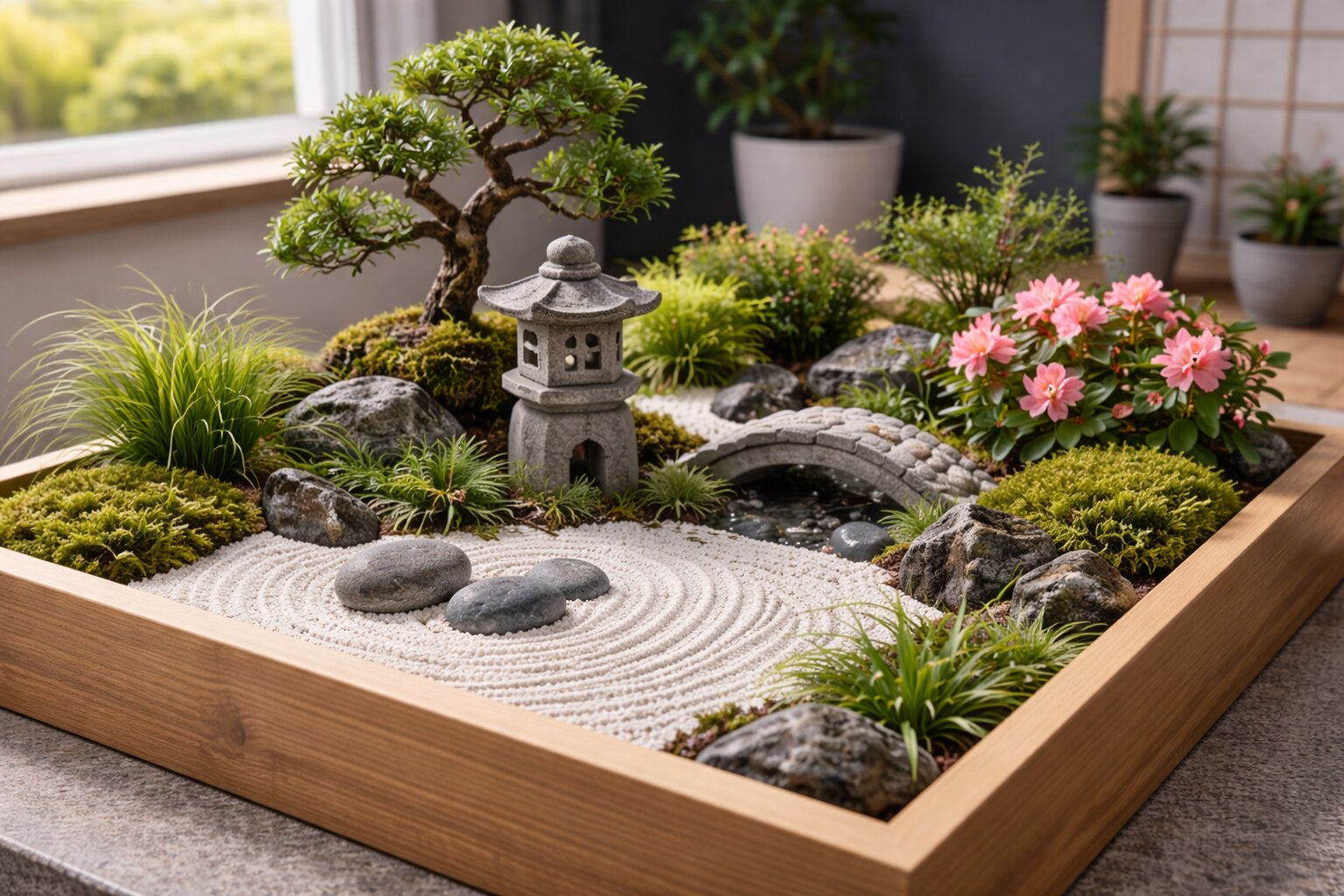 mini japanse tuin, japans