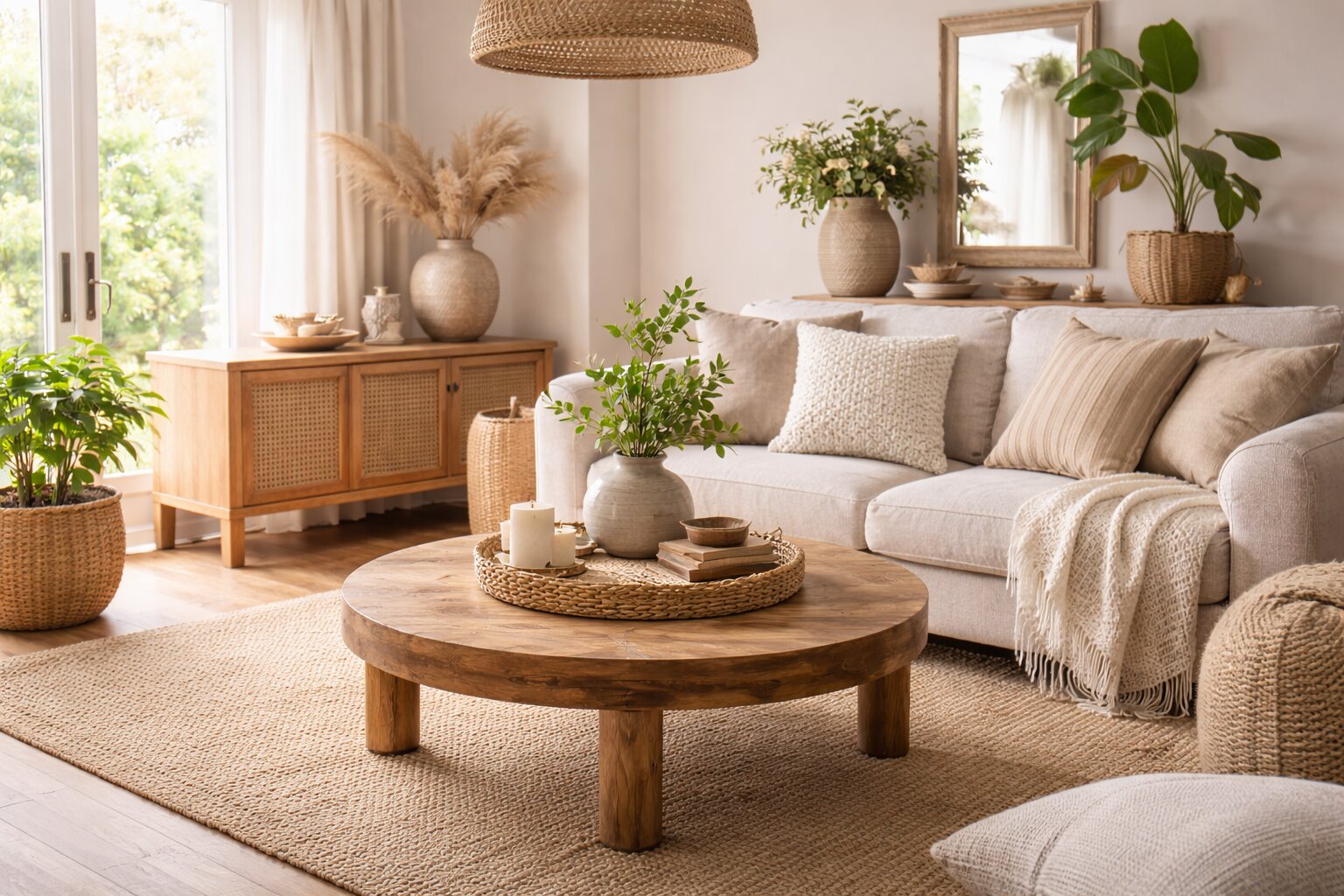natuurlijke materialen interieur