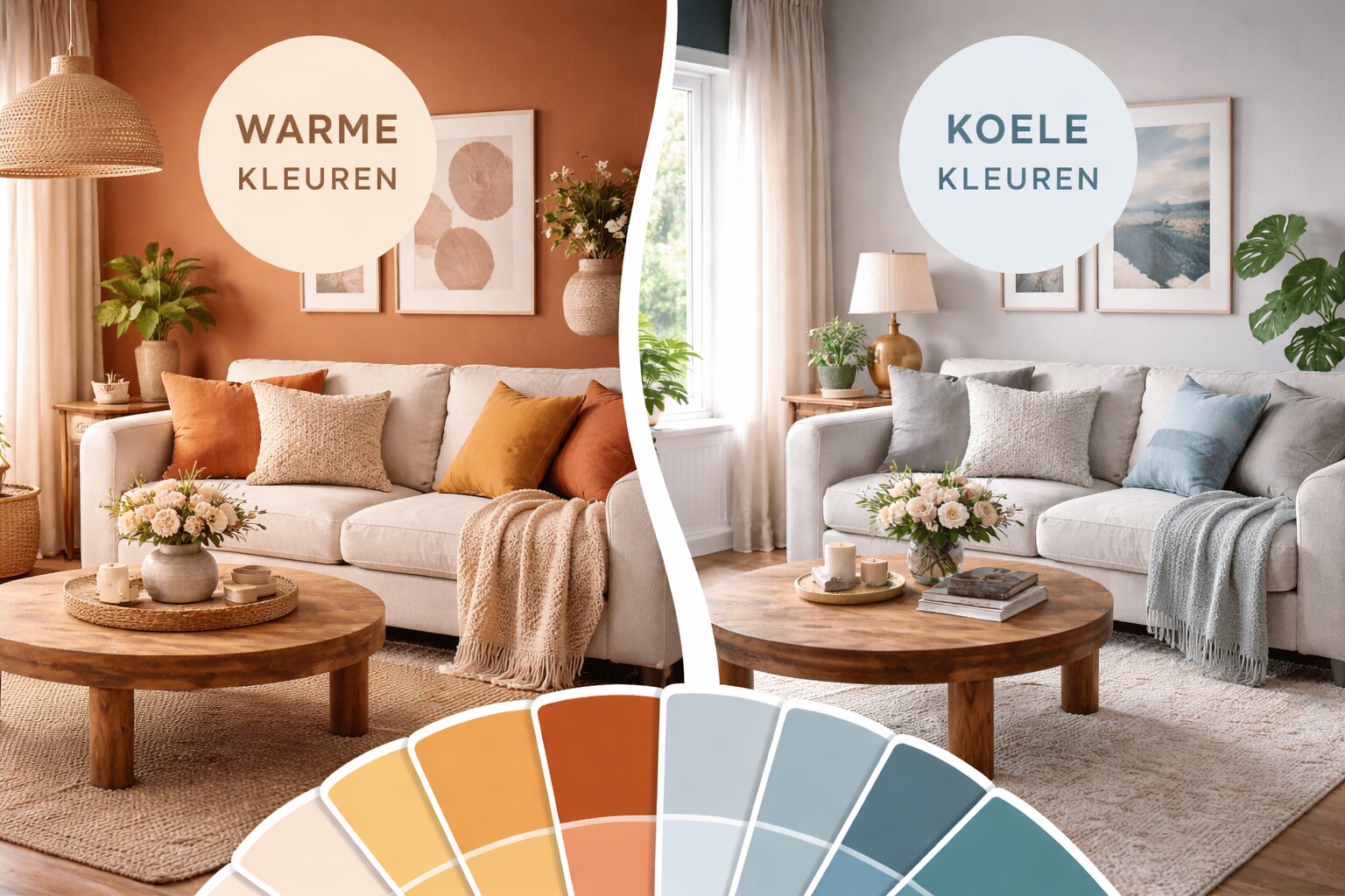 warme en koele kleuren