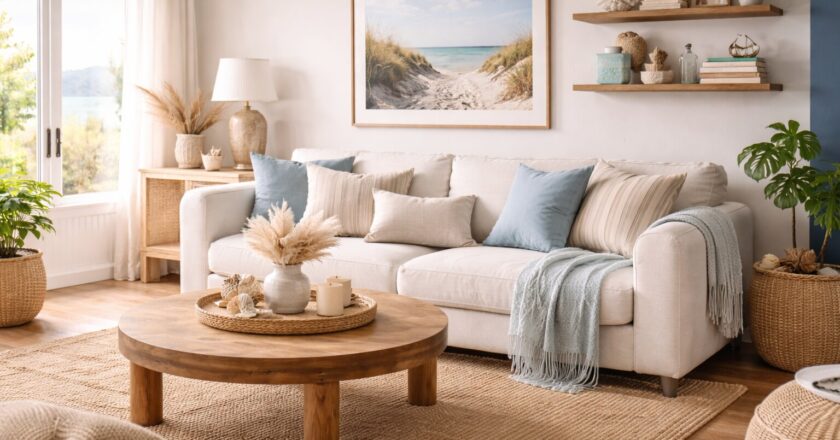 Beach look interieur in zee stijl: licht, lucht en natuurlijke rust in huis