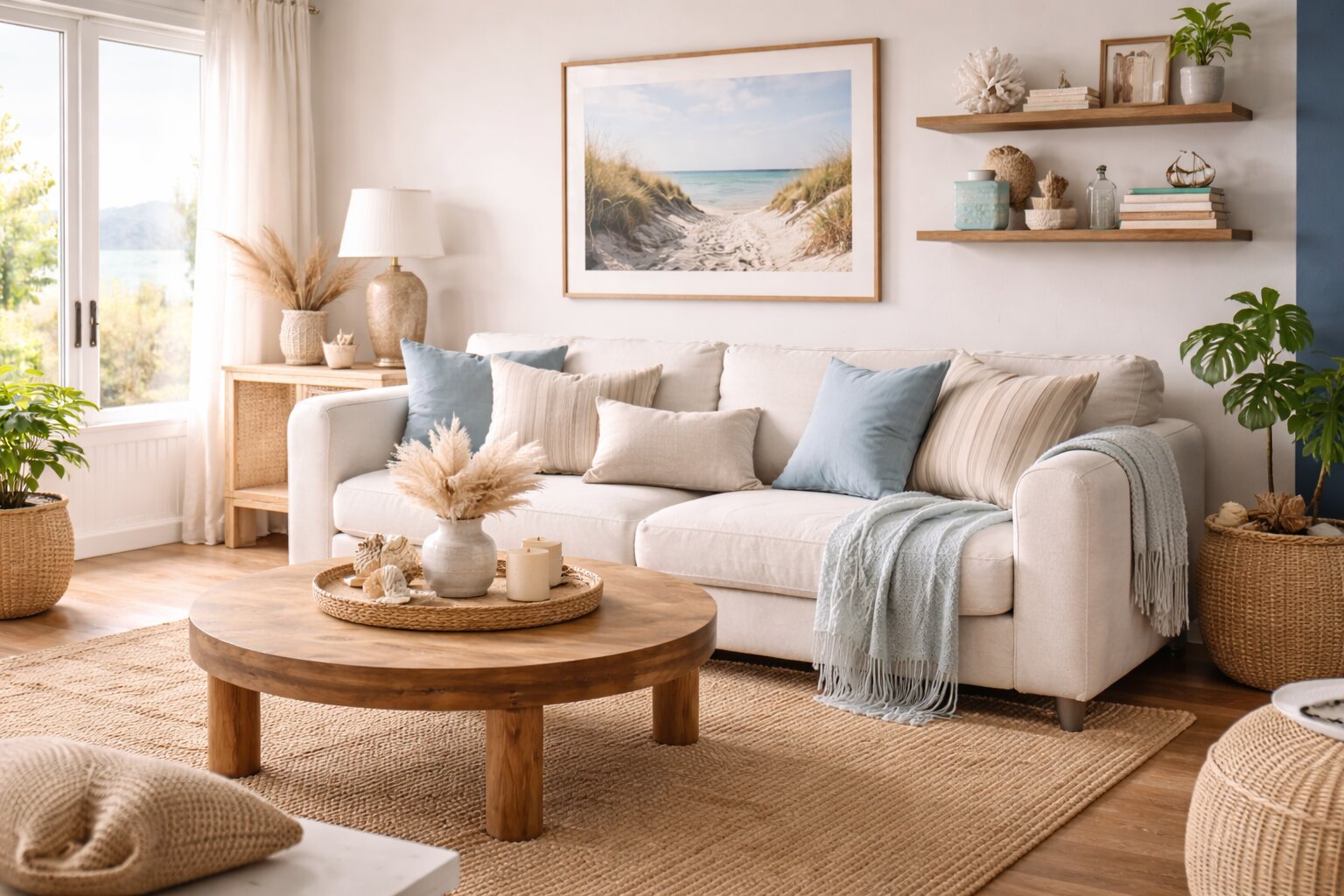 beach look interieur zee stijl, beach look