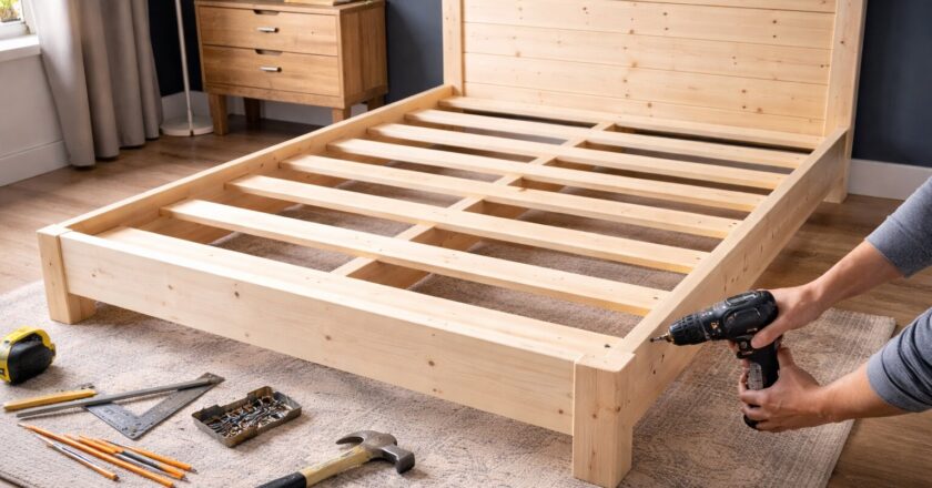 Zelf een bedframe maken dat jarenlang meegaat en perfect past bij je slaapkamer