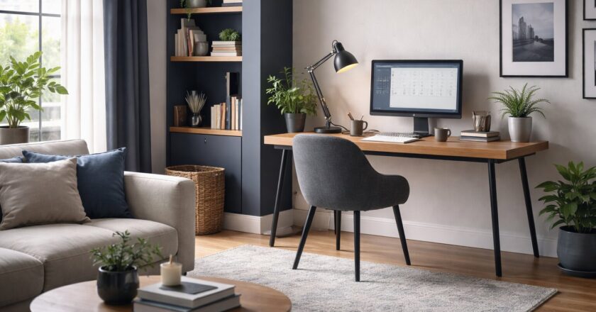 Werkplek in de woonkamer inrichten: balans tussen productiviteit en huiselijkheid